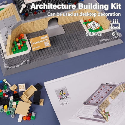 Oichy Namdaemun Model Building Kits, World Famous Architecture Building Blocks Set, Collection Namdaemun Toys Gifts Set for Adults and Kids(900 PCS)
