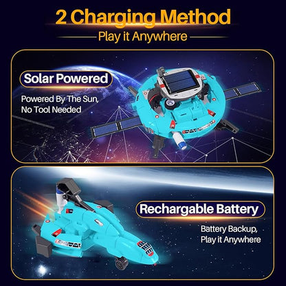 STEM Toys for Kids Ages 8-13, Christmas Birthday Gifts for 8 9 10 11 12 13 14 Year Old Teen Boys Girls, 6-in-1 Solar Robot Educational Science Building Experiment Kits