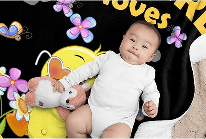 Duck Blanket for Girls Adult duck Blanket Kids Funny Blanket Suitable for Bedroom Living Room bed sofa Crib Couch Chair outdoor All Season Items That Yellow Duck Lovers Will Love 40"x30"for Pets