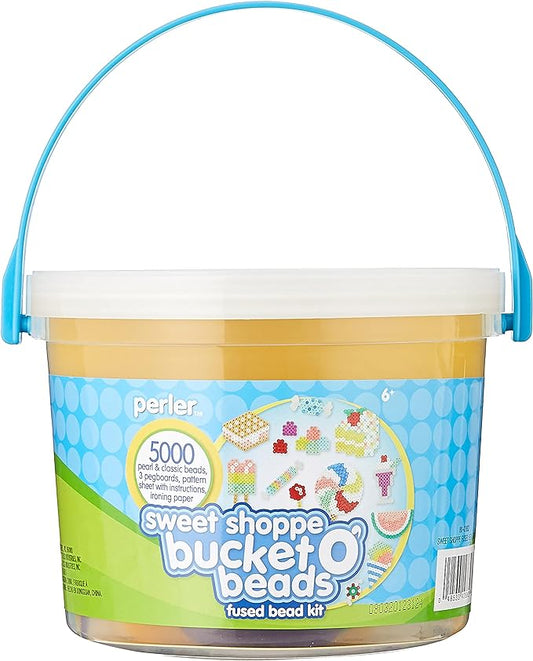 Perler Beads Sweet Shoppe Fuse Bead Bucket Craft Activity Kit, 5005 pcs