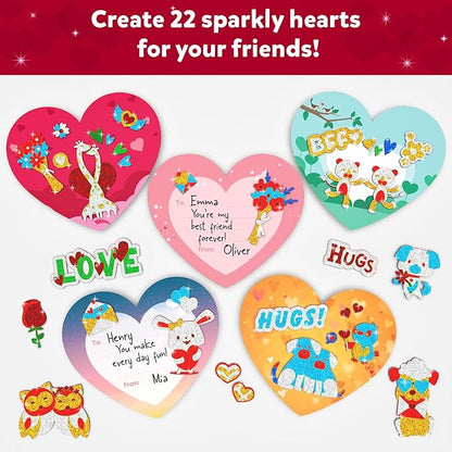 Skillmatics Art & Craft Activity - Foil Fun Valentine's Hearts, Mess Free Art for Kids, DIY Creative Activity, Gifts for Girls & Boys Ages 4, 5, 6, 7, 8 and Up