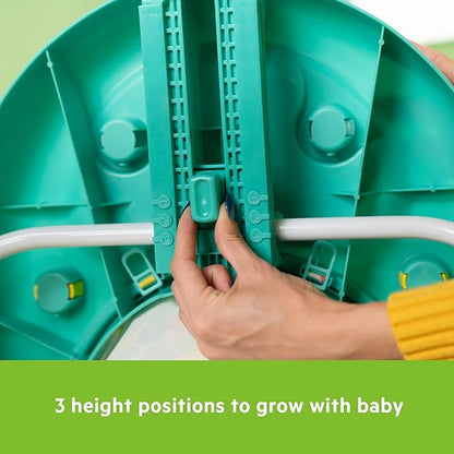 Bright Starts Wanderlights 2 Ways to Play Baby Walker, 10+ Melodies & Sounds, Light Up Spinning Toy, Ages 6 Months+