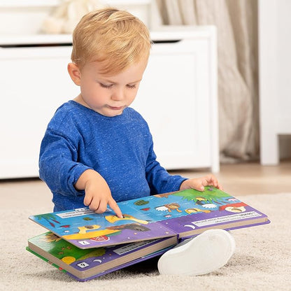 Melissa & Doug Children's Book - Poke-a-Dot: Goodnight, Animals (Board Book with Buttons to Pop) - FSC Certified