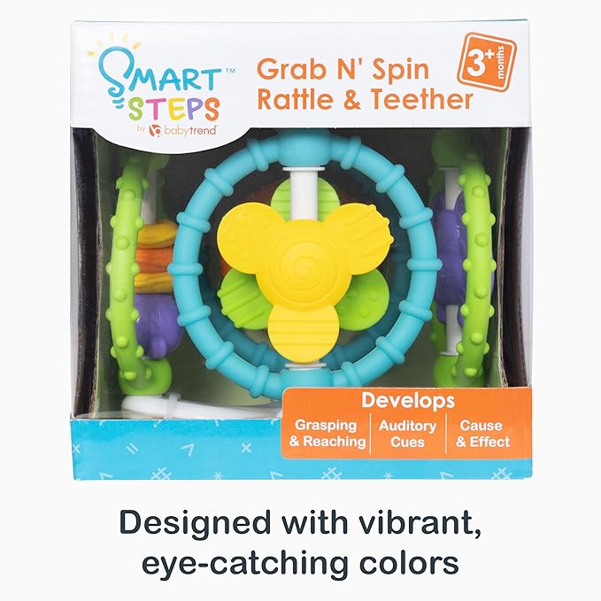 Smart Steps Grab N' Spin Rattle and Teether