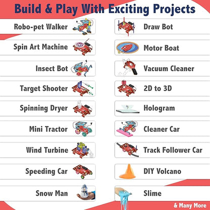 Butterfly Edufields 200+ Science Kits for Kids Age 12-14 | Gifts for 12 Year Old Boys| Circuits for Kids 8-12 | Build a Robot Kit for Kids 8-12 | Stem Kits for Kids Age 12-14 | Electronic Kit