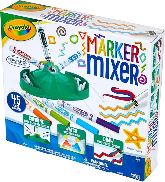 Crayola Marker Mixer Art Kit, Washable Marker Set, Easy Craft Kit for Kids, Gift for Kids Age 6+