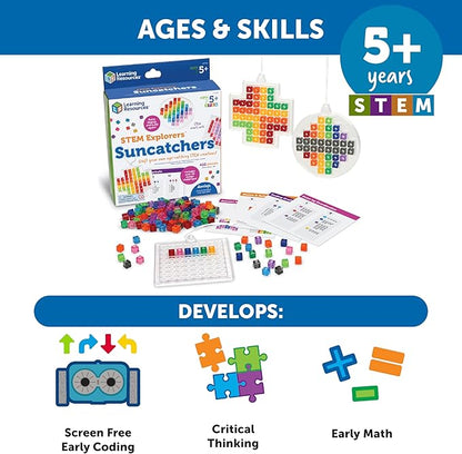 Learning Resources STEM Explorers Suncatchers, Science for Kids, Building Toys, STEM Toys for Ages 5+, Educational Toys