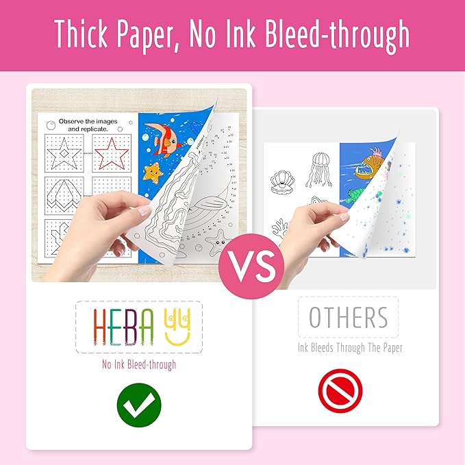 Hebayy 10 Pack Coloring Books for Kids, Ocean Theme Coloring Page with Games, Under the Sea Bulk Mini Coloring Books for Kids, Party Activity, Gifts