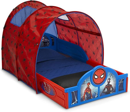 Delta Children Marvel Spider Man Sleep and Play Toddler Bed with Tent