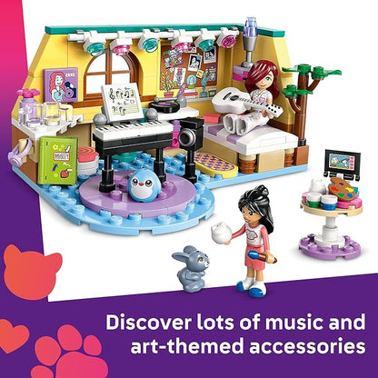 LEGO Friends Paisley's Room Building Toy - Pretend Play Set for Kids, Girls and Boys, Ages 6+ - with 2 Minidolls, Pet Bunny Figure, and Plushie-Style Piece - Gift Idea for Birthdays - 42647