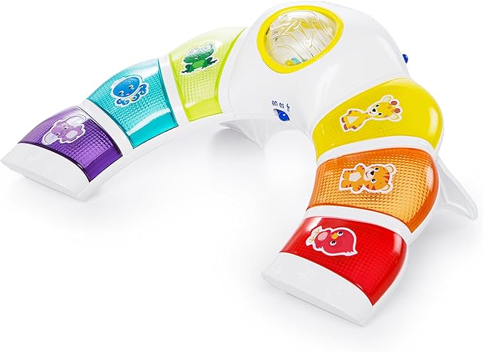 Baby Einstein Glow & Discover Light Bar Musical Toy, Activity Station, Sitting Up and Tummy Time Toy, Color and Animal Learning Toy, Infant Ages 3 Months+