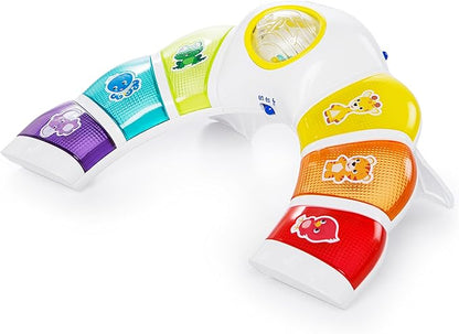 Baby Einstein Glow & Discover Light Bar Musical Toy, Activity Station, Sitting Up and Tummy Time Toy, Color and Animal Learning Toy, Infant Ages 3 Months+