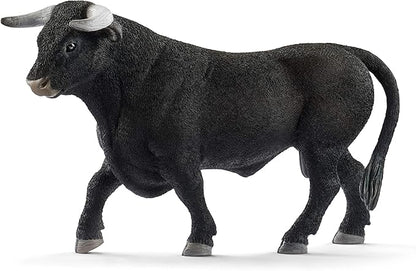 Schleich Farm World, Animal Toys for Boys and Girls 3 and Above, Black Bull Cow Toy Figurine, Ages 3+, Multicolor, 3.5 Inch