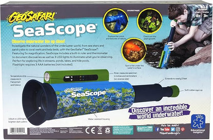 Educational Insights GeoSafari SeaScope, Explore Underwater Without Getting Wet, Includes Magnifier & LED Flashlight, Ages 8+