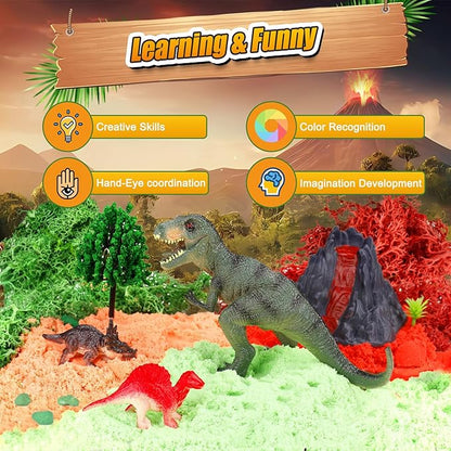 Dinosaur Terrarium Kit for Kids -Dinosaur Kid Painting Crafts Kits - Birthday Gift for Boys Age 5-7 8-12 Years Old -Arts and Crafts for Boys and Kids - Dinosaur Toys