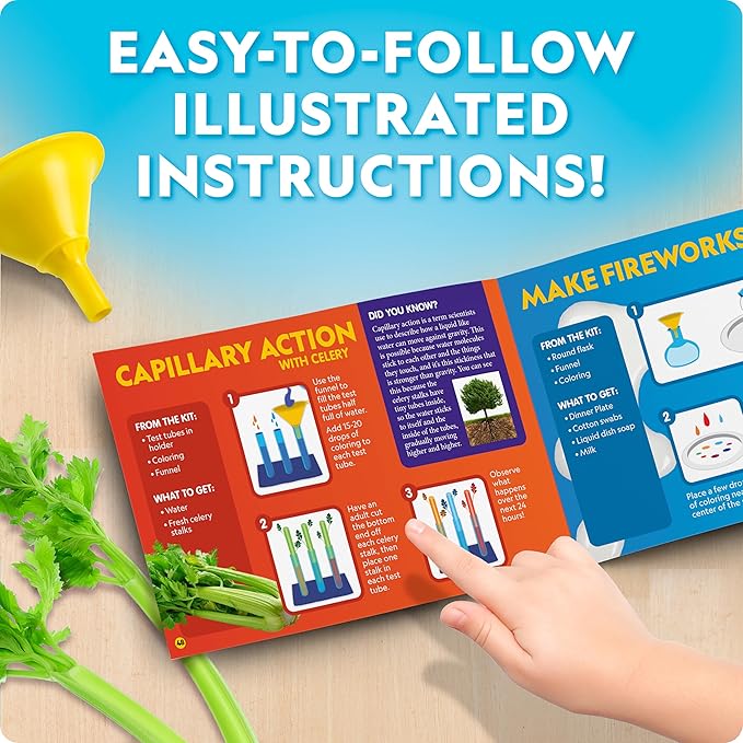 National Geographic Kids Junior Chemistry Set - Complete Early Learning Lab Kit with 50 Science Experiments for Kids and 20+ Lab Tools, Kids Chemistry Set, Science Experiments for Kids 4-6