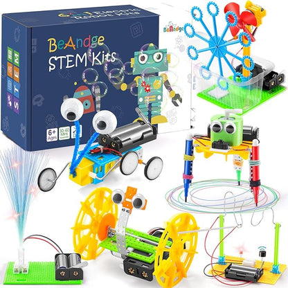 STEM Robotics Science Kits for Kids Age 8-12 8-10, STEM Toys for Boys Girls 6-8, Build Robot Building Kit Science Experiments Engineering Projects STEAM Activities Gifts 6 7 8 Year Old Boy Toys Crafts