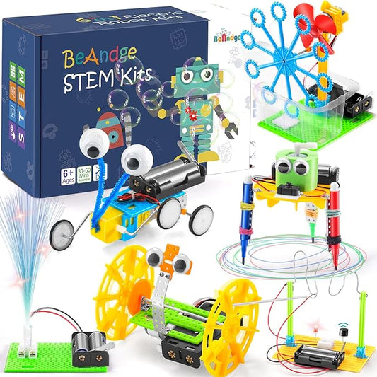 STEM Robotics Science Kits for Kids Age 8-12 8-10, STEM Toys for Boys Girls 6-8, Build Robot Building Kit Science Experiments Engineering Projects STEAM Activities Gifts 6 7 8 Year Old Boy Toys Crafts