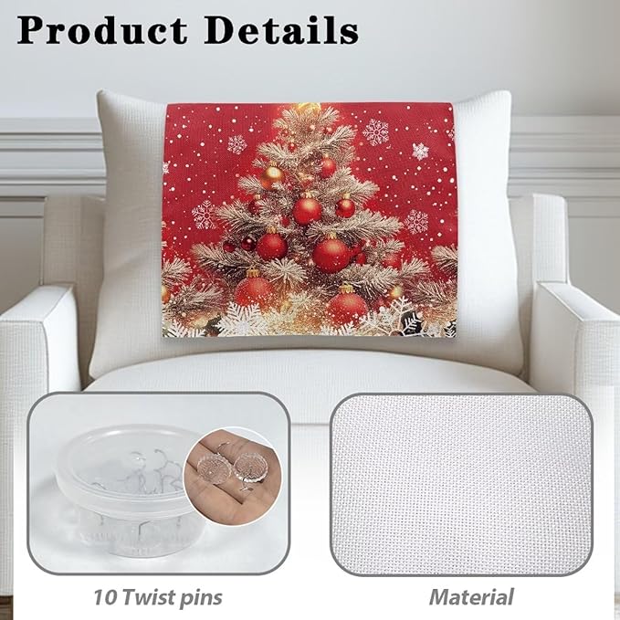 Christmas Decorations Xmas Tree Recliner Headrest Cover for Recliners Breathable Sofa Head Protector for Home Couch Loveseats Decoration