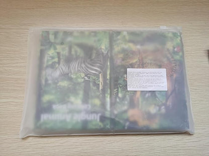 Honoson 24 Pcs Kids Coloring Books Animals Truck Coloring Books Bulk Jungle Animals Party Favors Mini DIY Art Drawing Pages for Birthday Gifts Classroom Jungle Party Supplies(Realistic Style)