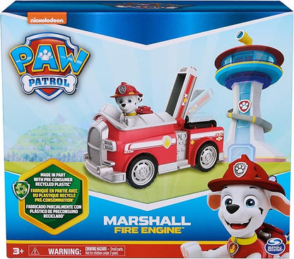 Paw Patrol, Marshall’s Firetruck, Toy Truck with Collectible Action Figure, Sustainably Minded Kids Toys for Boys & Girls Ages 3 and Up