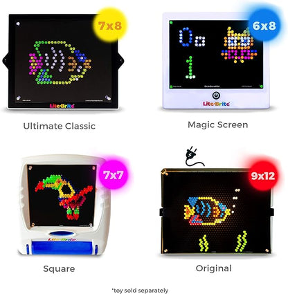 IllumiPeg Holiday Refill templates for pre-1994 Original Lite Brite (10 Sheets, 9x12)