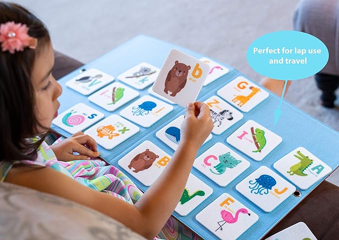 Foldable Felt Flannel Board - Quiet Book | 14 x 23" Freestanding Felt Board for Toddlers and Felt Story Sets | Story Board For Kids Playtime | Use For Preschool Classroom and Homeschooling