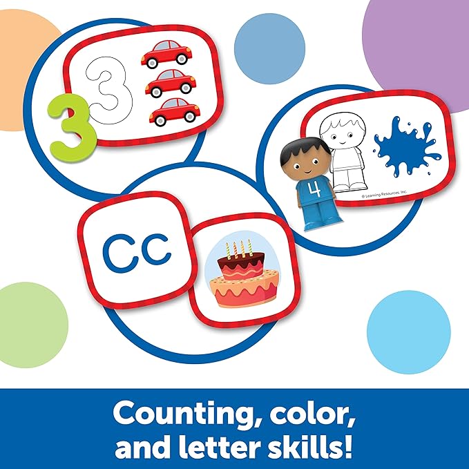 Learning Resources Skill Builders! Toddler Skills - Toddler Learning Materials, Homeschool Preschool Supplies, Teaching Cards for Toddlers, Ages 2+,41 Piece Set