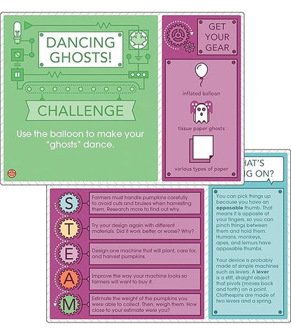 Carson Dellosa Seasonal STEM Challenges STEM Kits, 30 STEM Building Activities and Educational Games, Grades 2-5 STEM Learning Toys, STEM Kids Ages 7-11