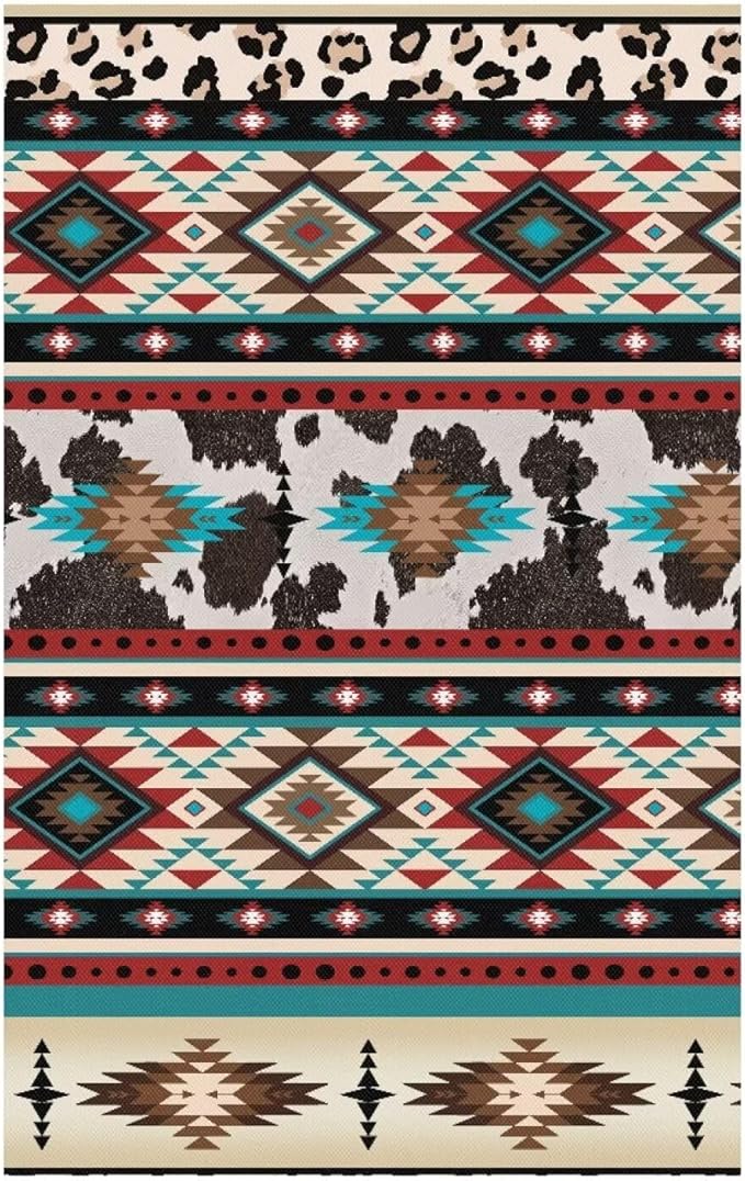 Aztec Design Recliner Headrest Cover Easy to Install Headrest Slipcovers Covers Pet Scratch Resistant Couch Headrest Covers for Sofa 3 Pack