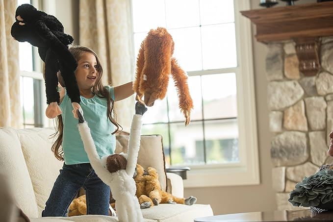 Wild Republic Cotton Top Tamarin Plush, Monkey Stuffed Animal, Plush Toy, Gifts For Kids, Hanging 20