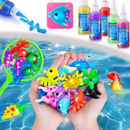 Kacwsoay 12 Colors Water DIY Gel Fairy Making Kit, Water Auqa Makes Spirites Elf, DIY Gel Toys, Handmade Soft Figures Crafts Gift for Boys and Girls Birthday Christmas