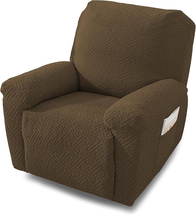 NORTHERN BROTHERS Oversized Recliner Chair Covers, Large Lazy Boy Recliner Covers, Stretchy Cover for Recliner Chairs, Brown