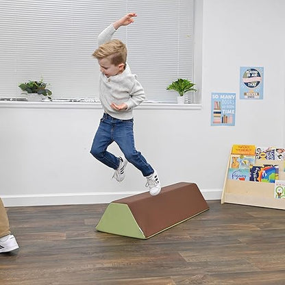 Children's Factory Soft Balance Beam, Firm Foam Walking Beam, Build Coordination and Gross Motor Skills, Woodland
