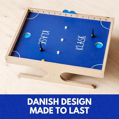 KLASK: The Magnetic Award-Winning Party Game of Skill - for Kids and Adults of All Ages That’s Half Foosball, Half Air Hockey