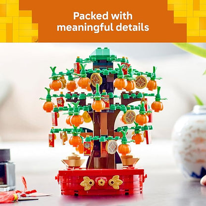 LEGO Money Tree - Lunar New Year Building Toy - Kids Chinese Culture Learning and Educational Toy for Boys and Girls, Ages 9+ - Holiday Decorations for Table - 40648