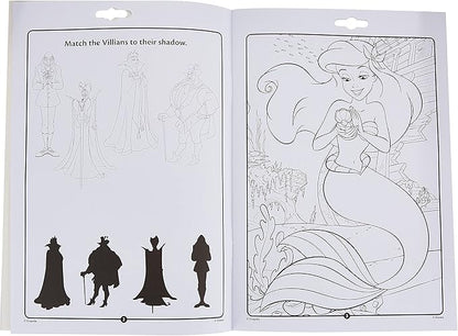 Crayola Disney Princess Color & Activity Book, 32 Coloring Pages & 7 Mini Markers, Gift for Kids, Packaging May Vary