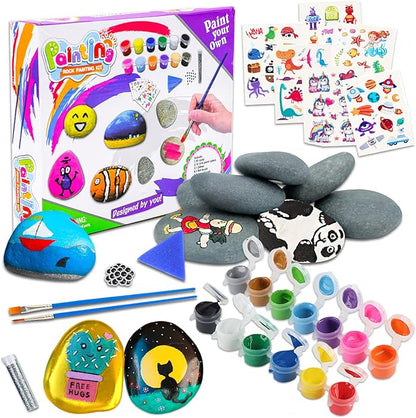 Koltose by Mash Rock Painting Kit for Kids - Extra-Large Arts and Crafts Kit for Kids, Indoor and Outdoor Activities Set for Kids Ages 4 – 16