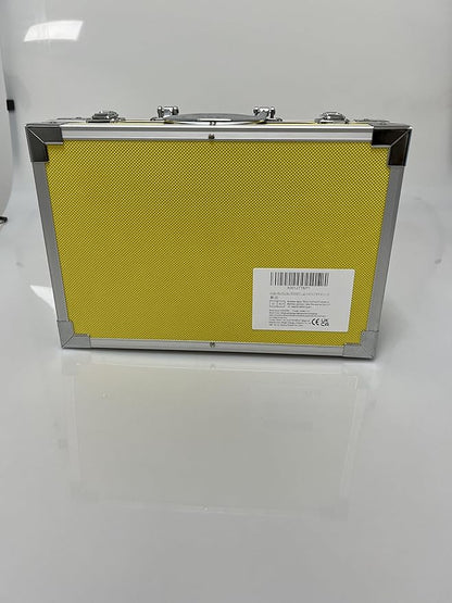 KINSPORY Art Supplies, 139 Pack Painting Drawing Art Kit with 2 Sketch Pads, Deluxe Double Layers Art Set Crafts, Colored Pencils, Oil Pastels, Watercolor Paints, Gift for Artists Kids (Yellow)