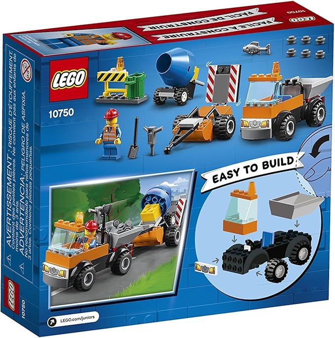 LEGO Juniors/4+ Road Repair Truck 10750 Building Kit (73 Piece)
