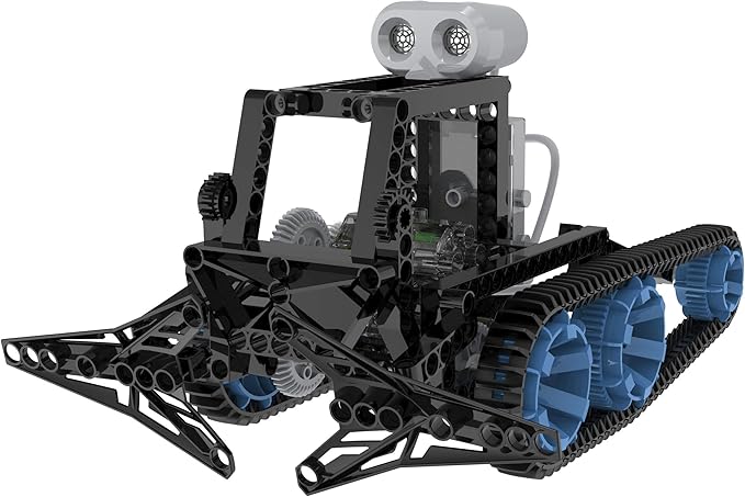 Thames & Kosmos | Robotics Smart Machines: Tracks & Treads | for Kids 8+ | STEM Kit Builds 8 Robots | Color Manual to Help with Assembly | Requires Tablet or Smartphone | Parents' Choice Silver Award