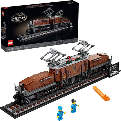 LEGO Crocodile Locomotive 10277 Building Kit; Recreate The Iconic Crocodile Locomotive with This Train Model; Makes a Great Gift Idea for Train Enthusiasts Lovers (1,271 Pieces)