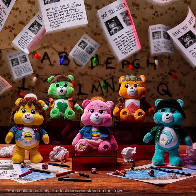Care Bears x Stranger Things Fun Size Plush - Bedtime Bear as Mike