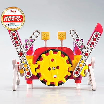 edxeducation My Gears Animal Set - 122 Pieces - 8+ Activities - Gears Toys for Kids - Build Rotating, Moving Models - Building Toys for Kids Ages 4-8