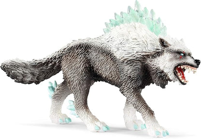 Schleich Eldrador Monster Creatures Mythical Snow Wolf Action Figure - Magical Ice Monster Snow Wolf Animal Figurine, Ferocious Enchanting Realistic Creature Toy for Boys, Girls, Gift for Kids Age 7+