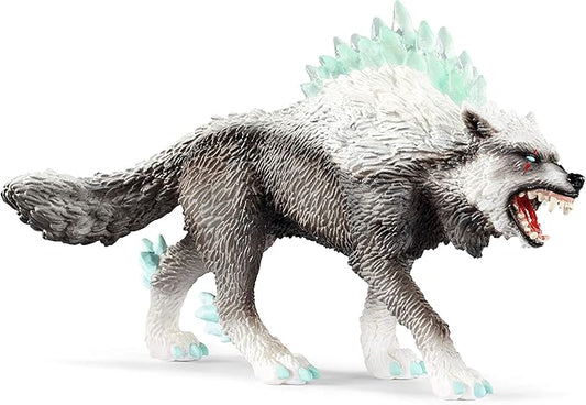 Schleich Eldrador Monster Creatures Mythical Snow Wolf Action Figure - Magical Ice Monster Snow Wolf Animal Figurine, Ferocious Enchanting Realistic Creature Toy for Boys, Girls, Gift for Kids Age 7+