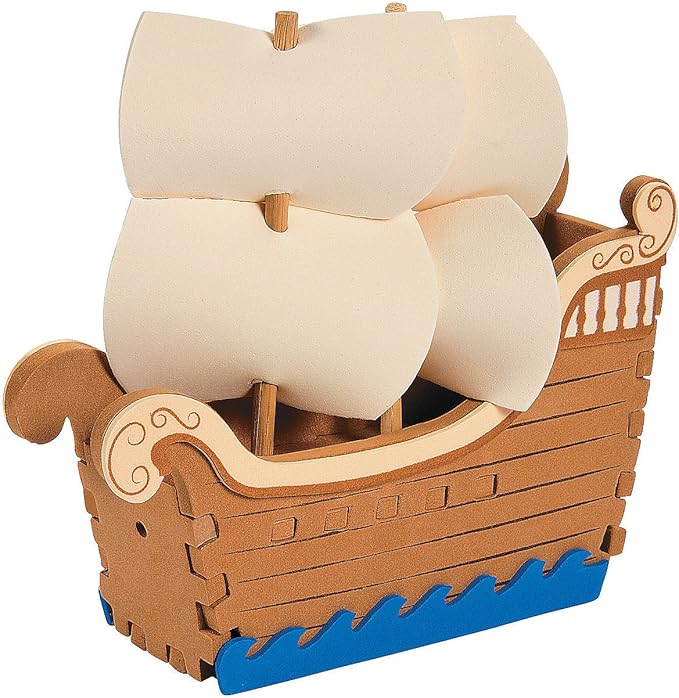 3D Foam Mayflower Ship Craft Kit -12 - Crafts for Kids and Fun Home Activities