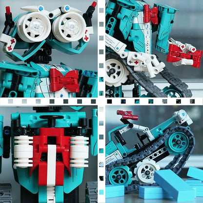 IQKidz APP/Remote Control STEM Building Kits for Kids Ages 8-12 - 3 in 1 RC Robot Car Toys, 440 Pcs Educational Science Projects, Gift Ideas for Boys Girls