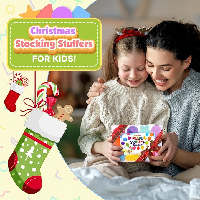 Squishy Fidget Toys for Kids Toddlers: 12 Pcs Super Soft & Textured Sensory Toys for Autistic Children, Classroom Calming Fidgets for Autism, Baby Travel Essential Squeeze Gifts Girls Boys