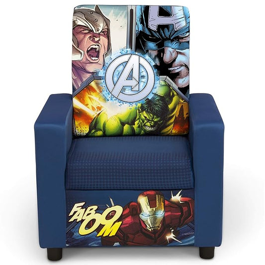 Marvel Avengers High Back Upholstered Chair Iron by Delta Children